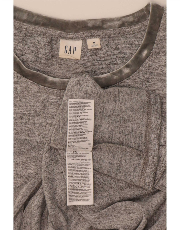 Gap T-Shirt Femme Top UK 44 Gris Moyen Polyester