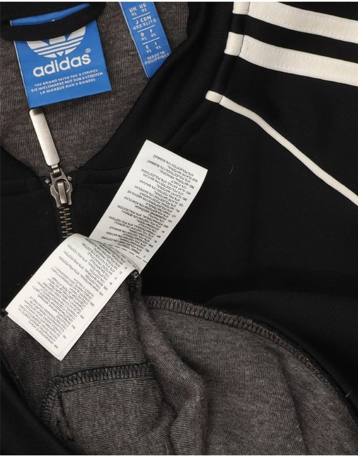 Adidas Veste de survêtement pour homme XL Noir Polyester