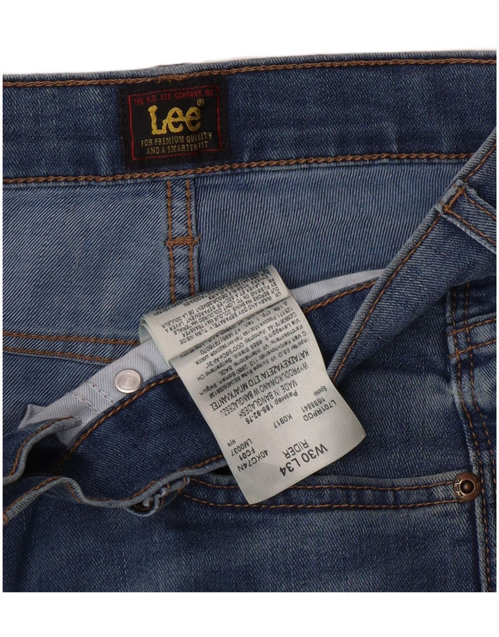 Lee Jean Slim Rider Femme W30 L34 Bleu Coton