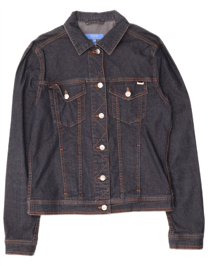 Veste En Jean Escada Femme IT 36 XS Bleu Marine Coton