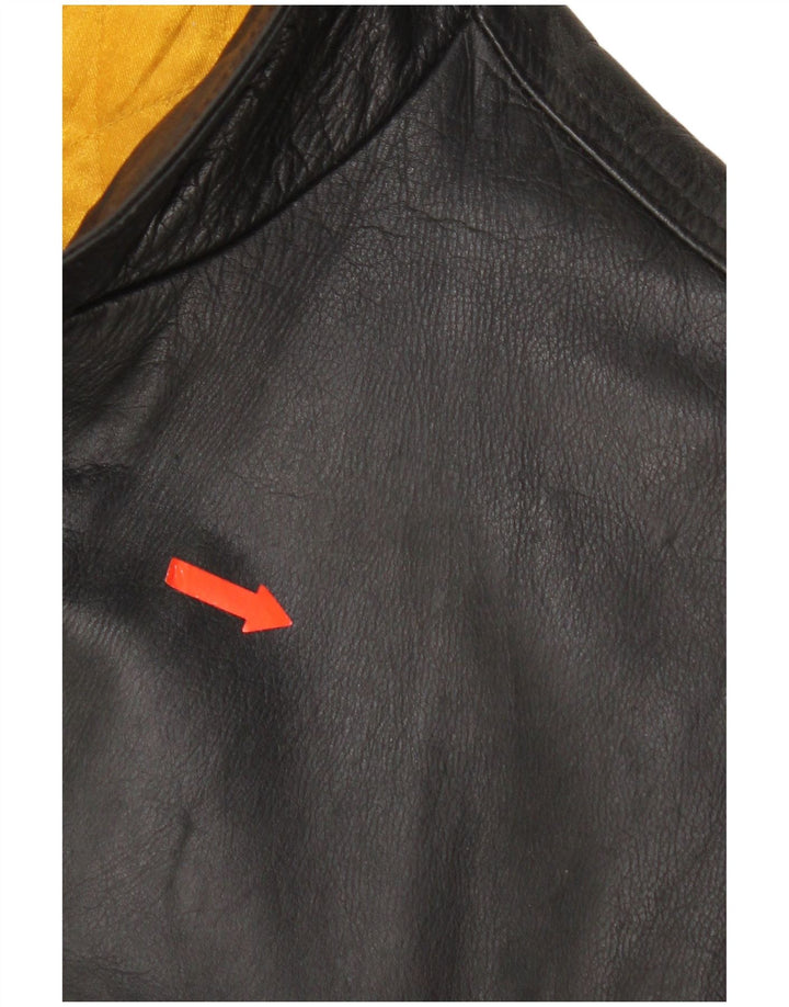 Veste en cuir homme vintage UK 42 XL Cuir noir