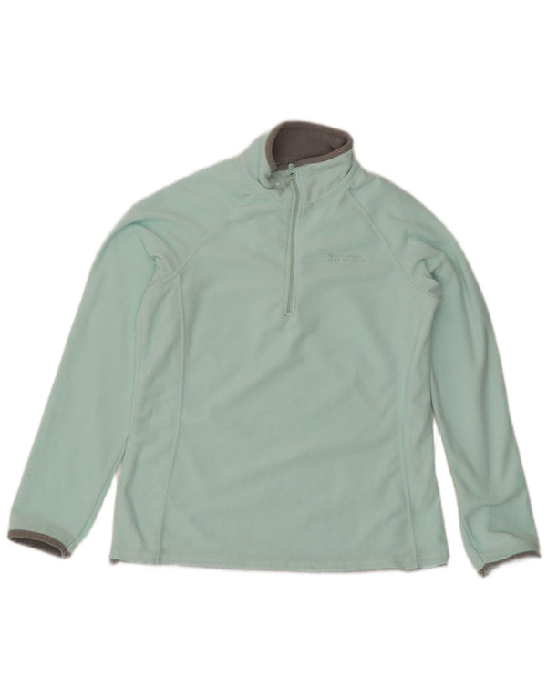 Mountain Warehouse Womens Zip Neck Fleece Jumper UK 10 Small Turquoise