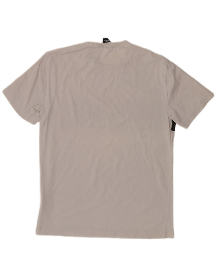 EMPORIO ARMANI T-Shirt Graphique Homme Petit Blanc Colorblock Coton