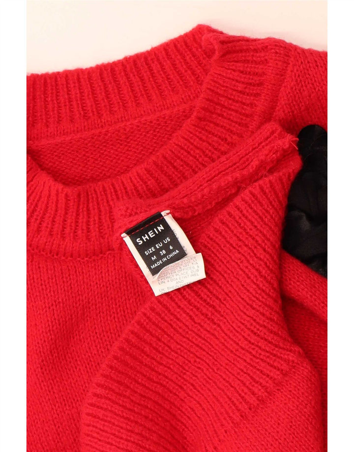 Shein Pull Femme UK 14 Rouge Moyen Polyester