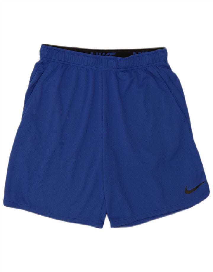 Nike Short de sport pour homme Taille L Bleu
