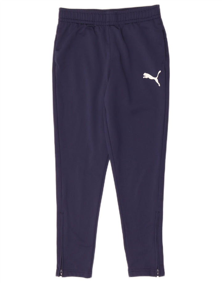 Puma Pantalon de Survêtement Garçon 9-10 ans Bleu Marine Polyester
