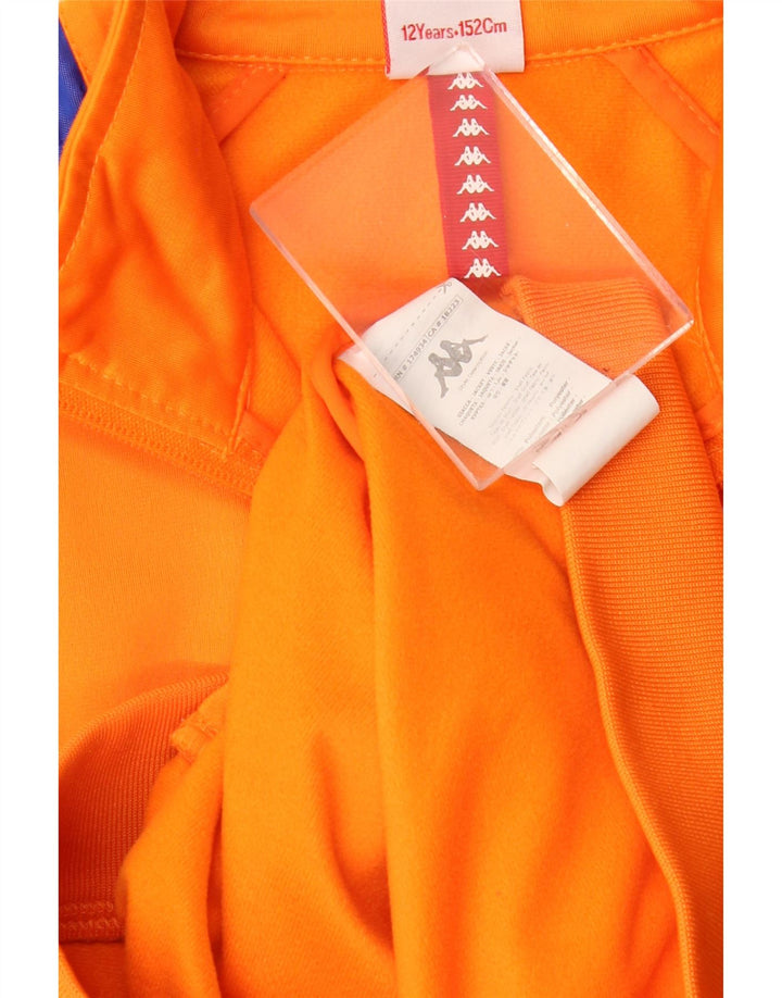Kappa Veste de survêtement graphique pour garçon 11-12 ans Orange Colourblock