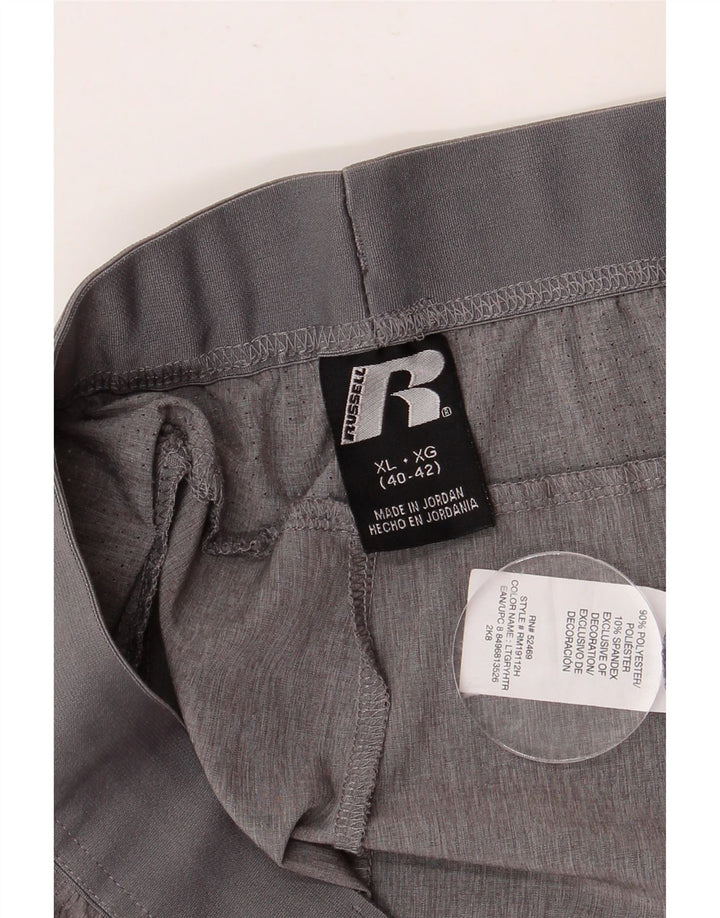 RUSSELL ATHLETIC Short de sport Dri-Power pour homme XL Gris Polyester