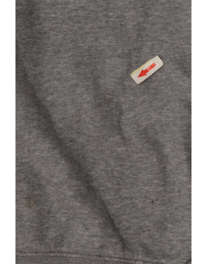 Nike Sweat-shirt court surdimensionné pour femme UK 14 Gris moyen moucheté