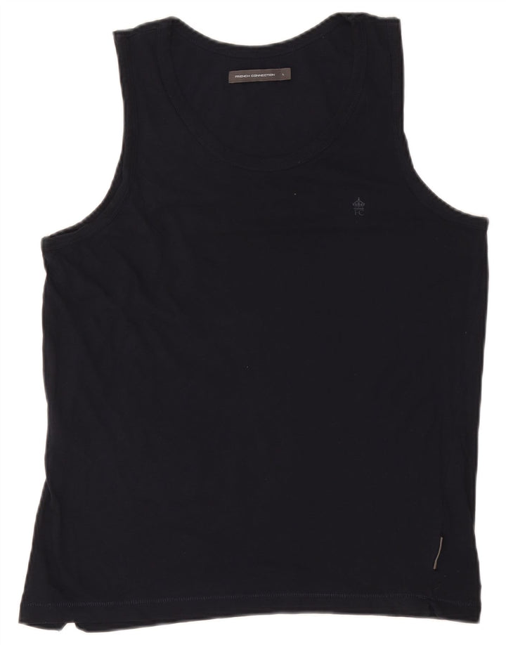 French Connection Débardeur Femme UK 14 Large Bleu Marine