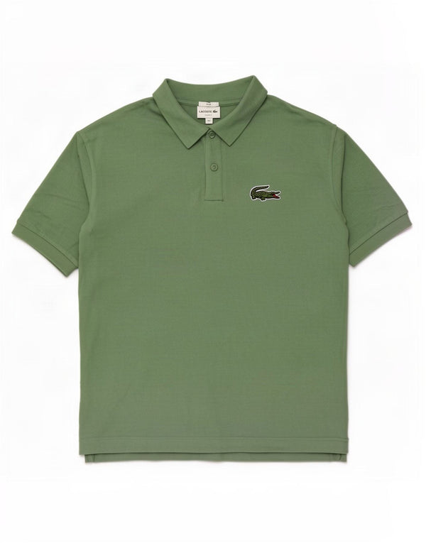 Lacoste Polo coupe ample pour homme Taille 9 4XL Coton vert