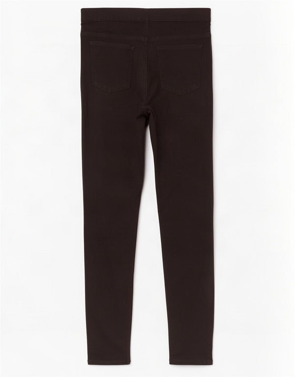 Marks & Spencer Jean Jegging Femme UK 12 Moyen W30 L30 Coton Noir