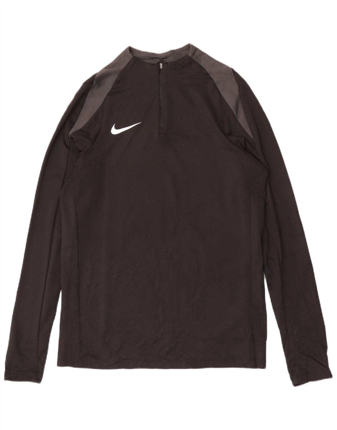 NIKE Haut de survêtement Dri Fit à col zippé pour homme Noir moyen Colourblock