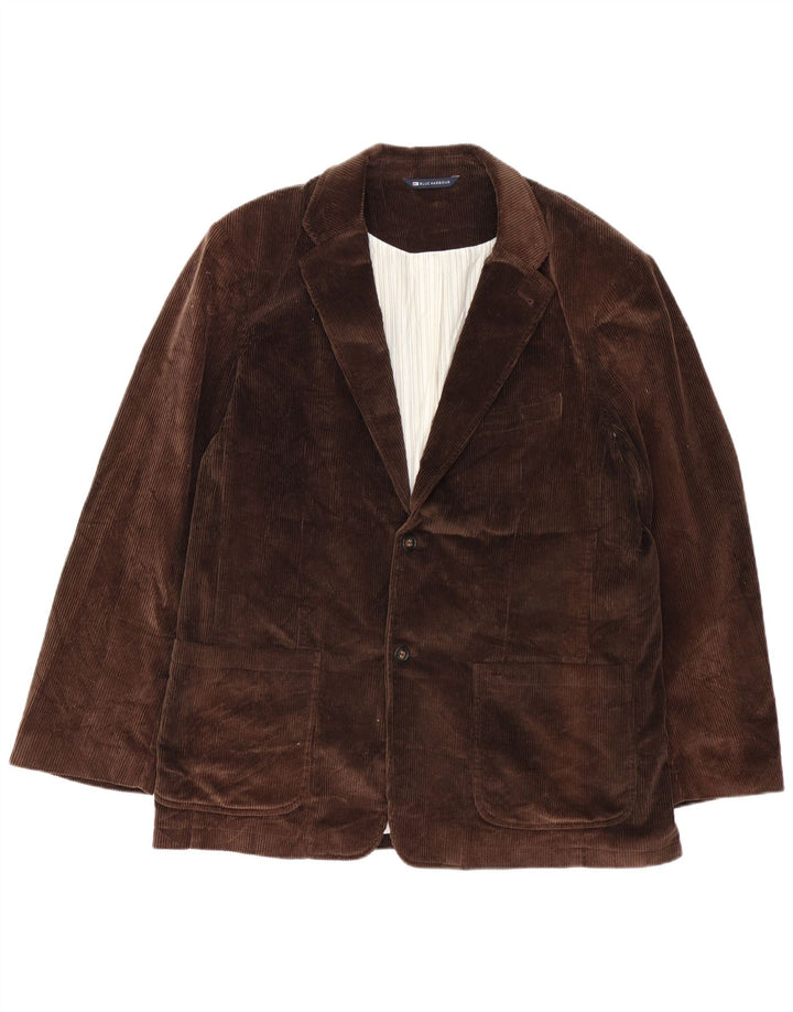 Marks & Spencer Veste blazer bleu Harbor 2 boutons pour homme UK 42 XL Marron