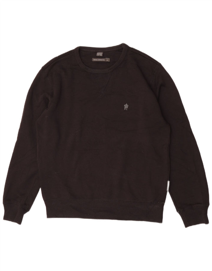 FRENCH CONNECTION Sweat-Shirt Homme Noir Moyen Coton
