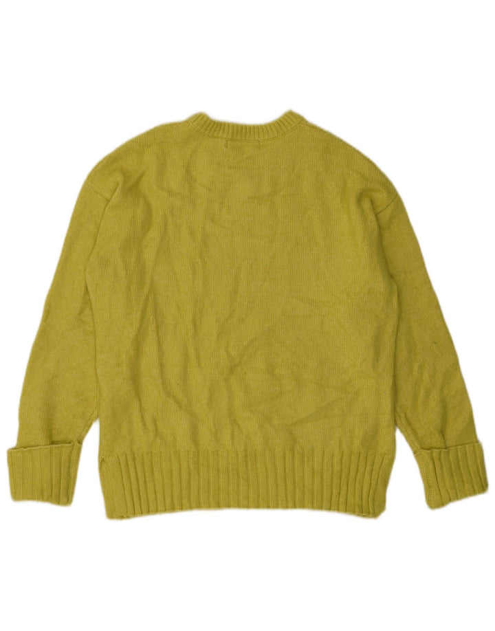Marks & Spencer Pull à col rond pour femme UK 14 Jaune moyen