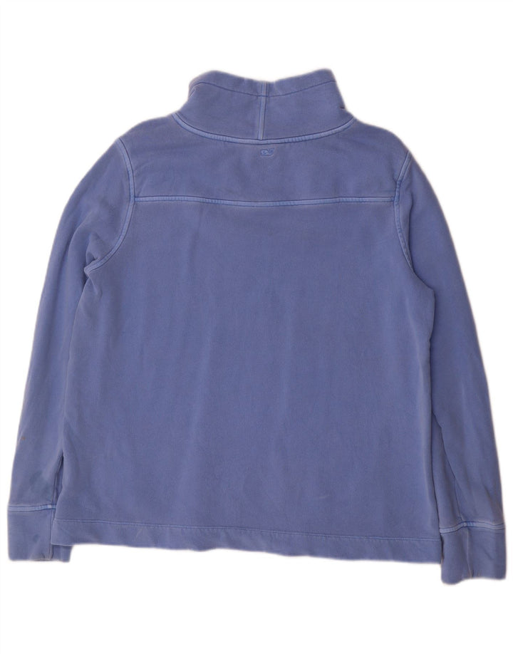 VINEYARD VINES Sweat-shirt pour femme UK 14 Bleu moyen Coton