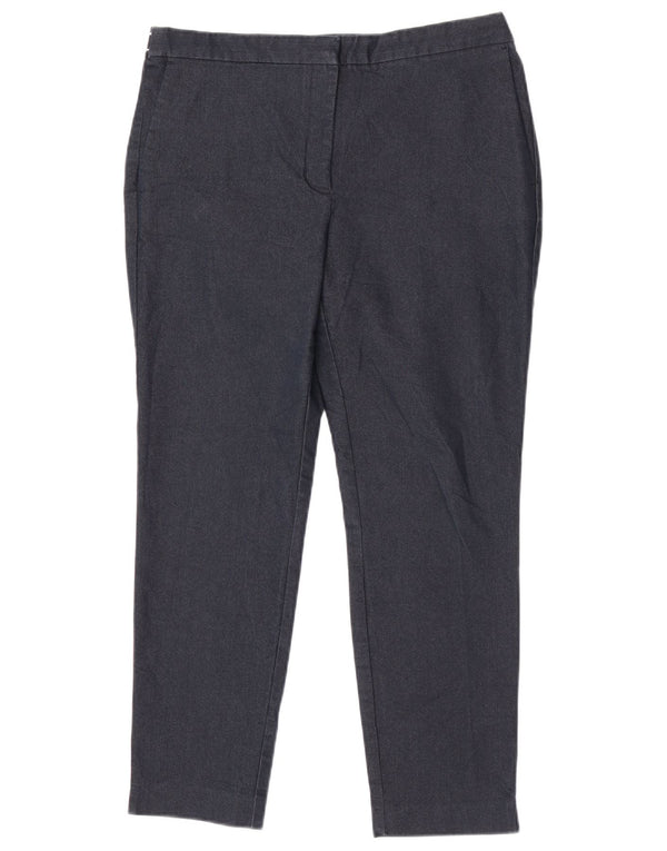 Pantalon Chino Slim Femme Zara XL W36 L27 Bleu Marine