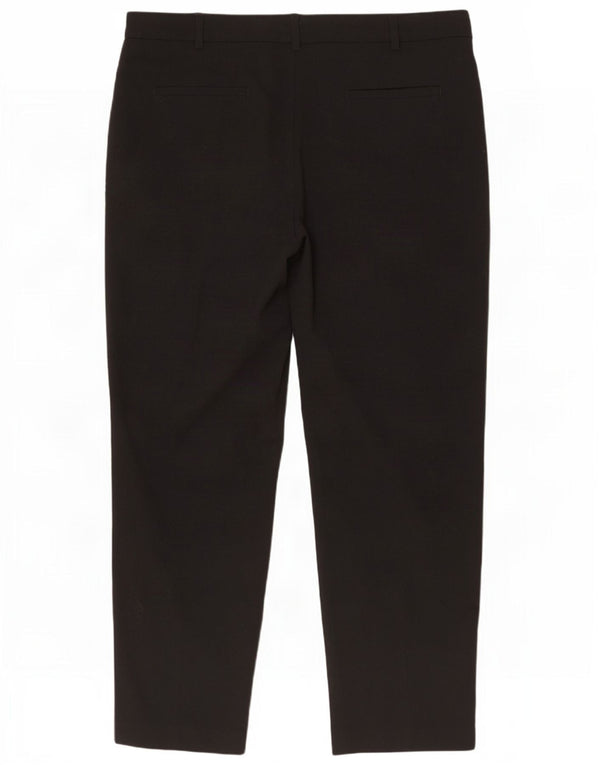 Marks & Spencer Pantalon chino droit pour femme UK 16 Large W36 L30 Noir