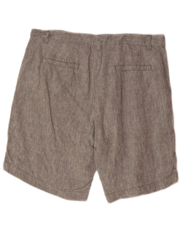 Dack's Short Chino Taille Haute Femme EU 44 XL W34 Lin Gris