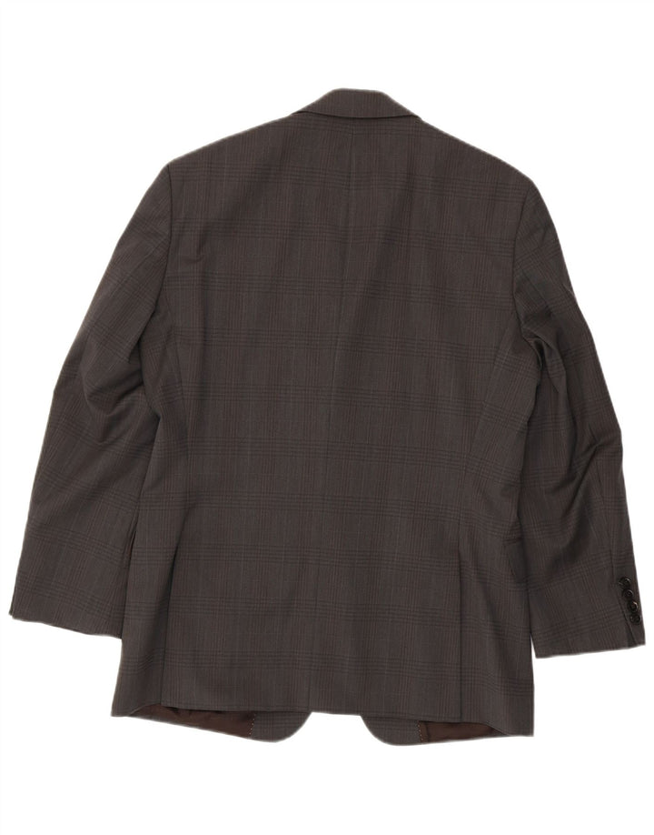 Hugo Boss Veste blazer à 2 boutons pour homme EU 48 pied-de-poule gris moyen