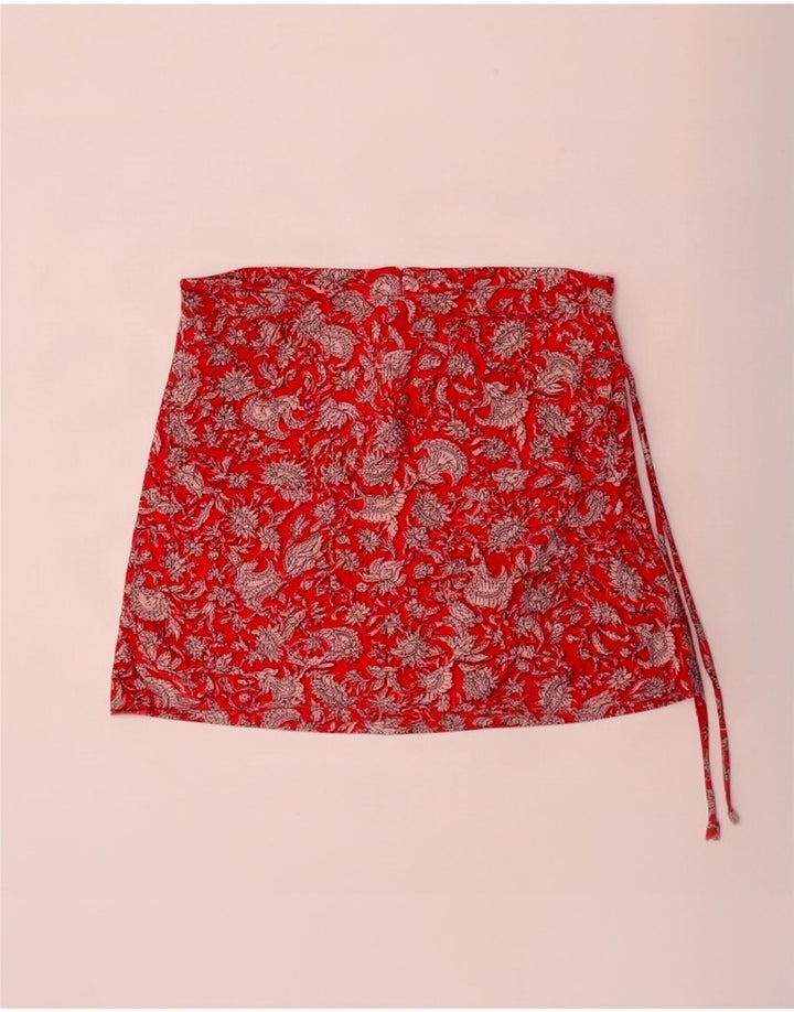 Zara Femme Jupe-short XS W24 Rouge Floral