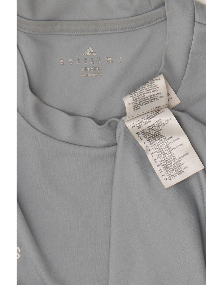 ADIDAS T-Shirt Climalite Homme Gris Moyen Polyester
