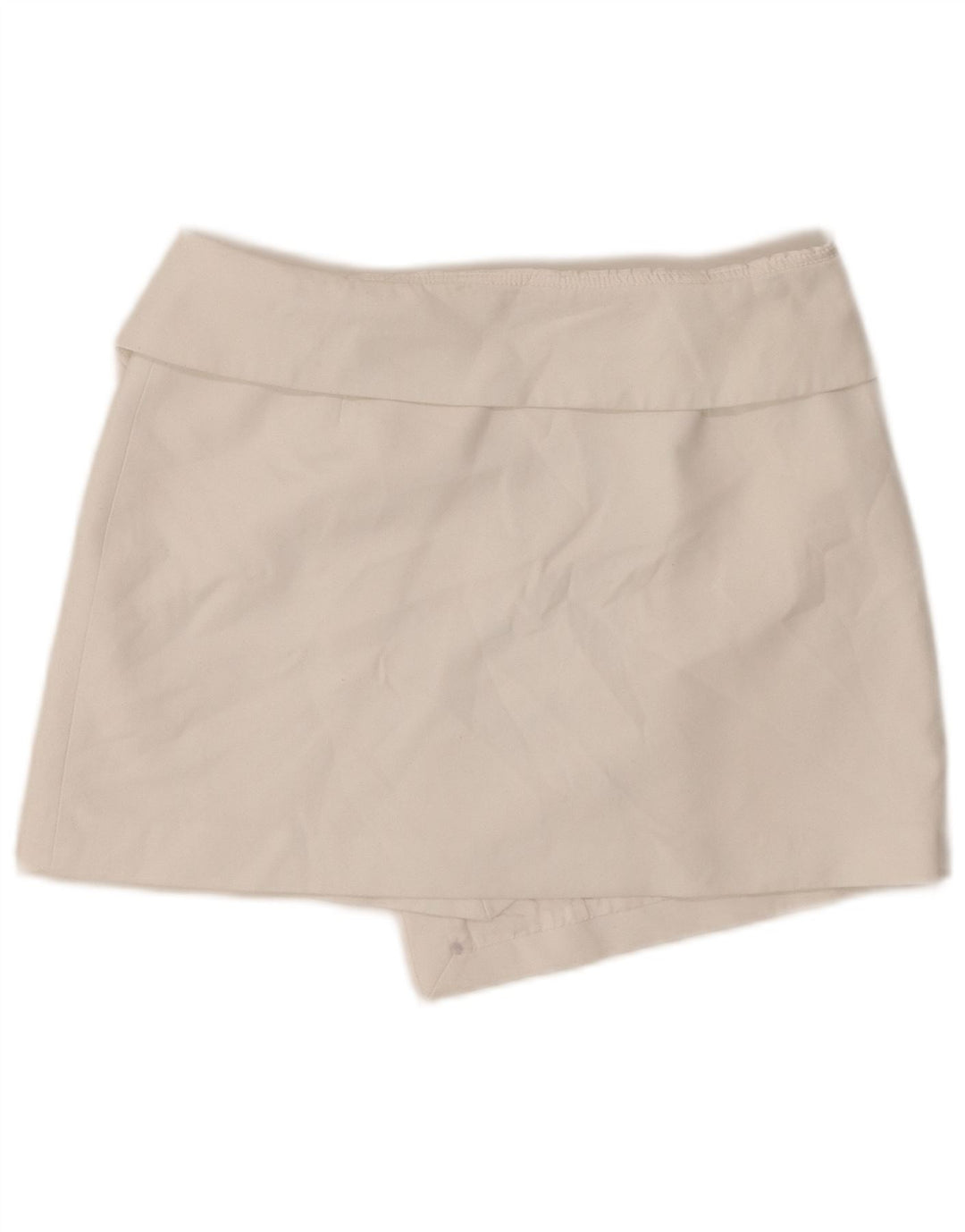 Zara Femme Mini Jupe Portefeuille Moyen W28 Blanc