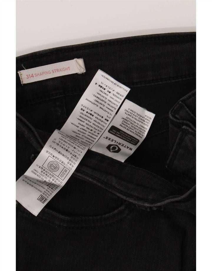 Levi's Jean 314 Shaping Straight Femme Noir Coton W32 L30