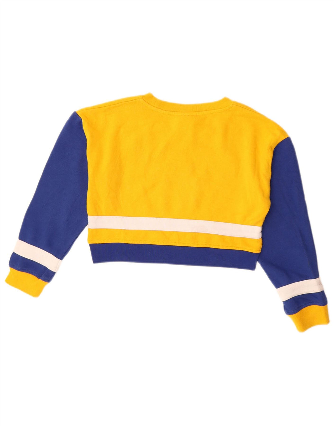 Sweat-shirt court graphique NHL pour filles 7-8 ans, color block jaune