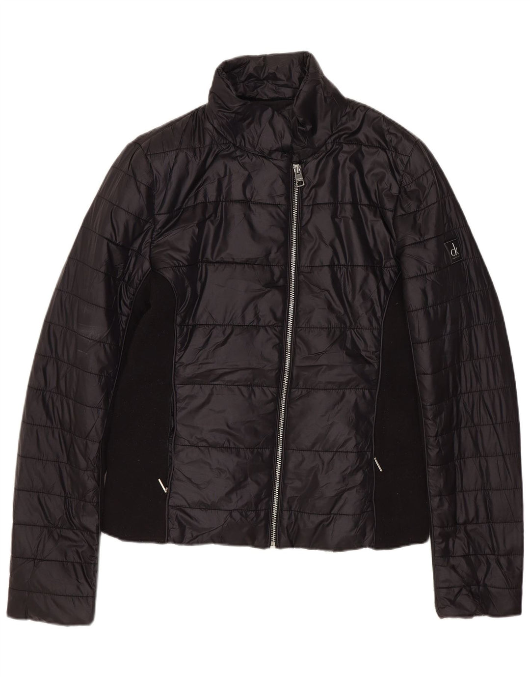 Calvin Klein Jeans Veste matelassée surdimensionnée pour femme UK 10 Petit Noir