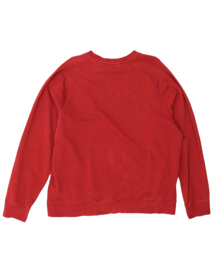 Nike Sweat-shirt pour homme en coton rouge Taille L
