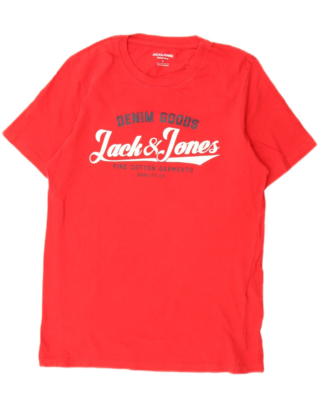 JACK & JONES T-Shirt Graphique Homme Petit Rouge Coton