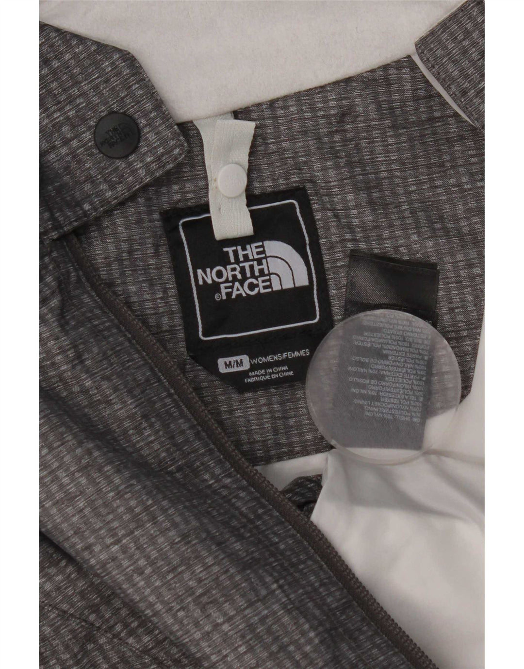 The North Face Veste de pluie à capuche pour femme UK 14 Nylon gris moyen