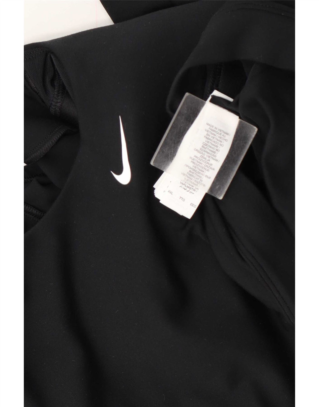 Nike Haut court à manches longues pour femme UK 20 2XL Noir Polyester