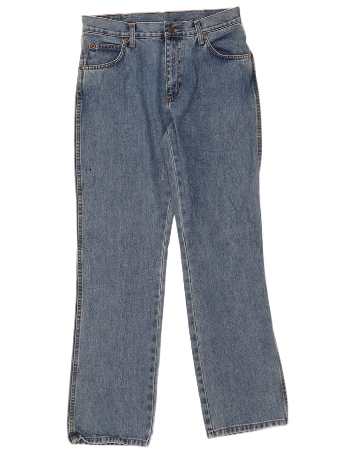 Wrangler Jean droit coupe régulière pour homme W32 L32 bleu coton