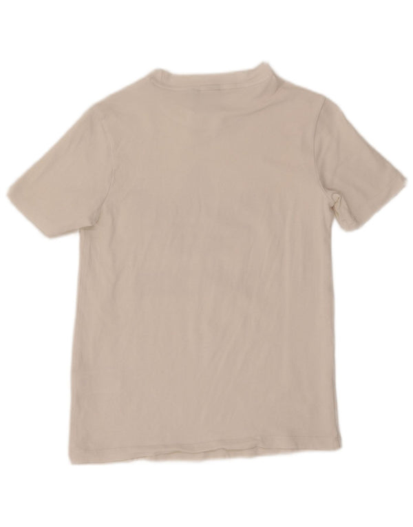 Adidas T-shirt graphique pour femme UK 8 Petit coton blanc