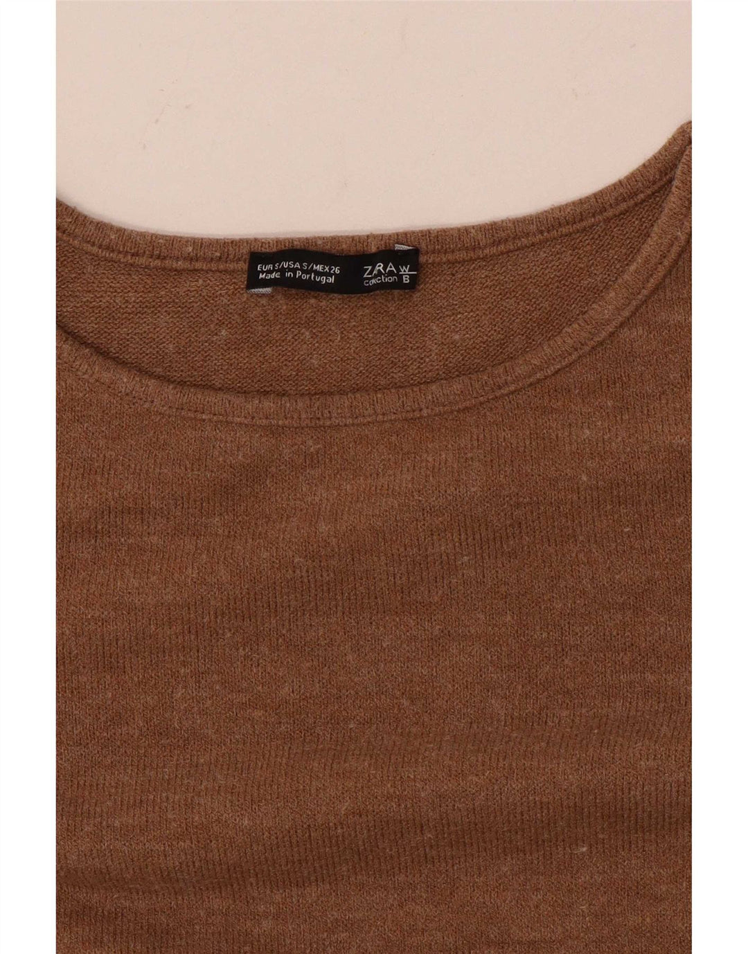 Zara Femme Haut Oversize Manches 3/4 UK 10 Petit Beige