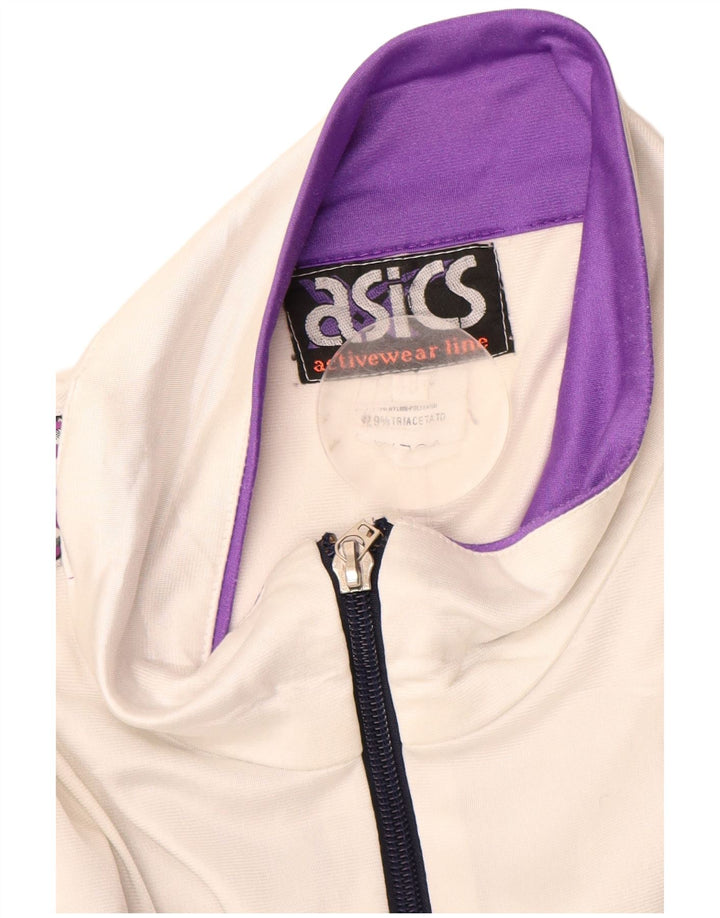 Asics Mens Graphic Survêtement Top Veste Taille 40 Violet moyen Colourblock