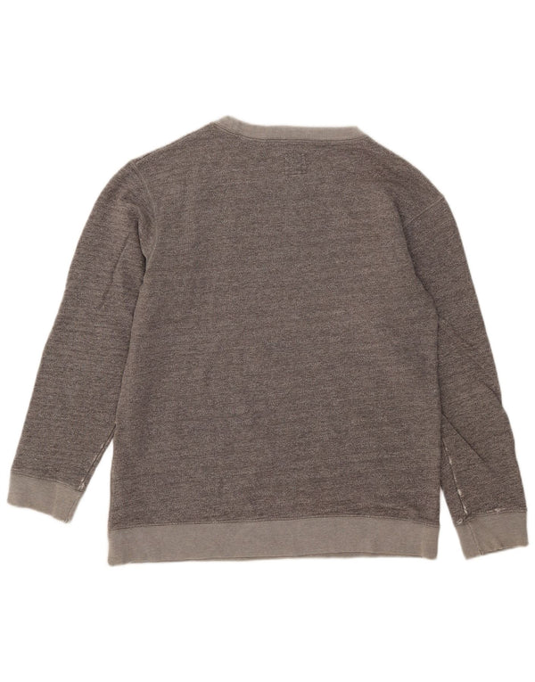 Jack Wills Sweat-shirt pour femme en coton moucheté gris moyen UK 42