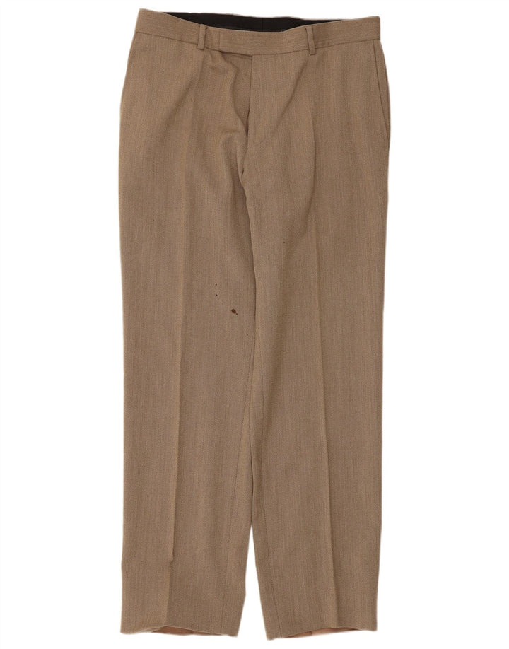 Hugo Boss Pantalon de costume droit pour homme IT 48 Medium W34 L30 Marron