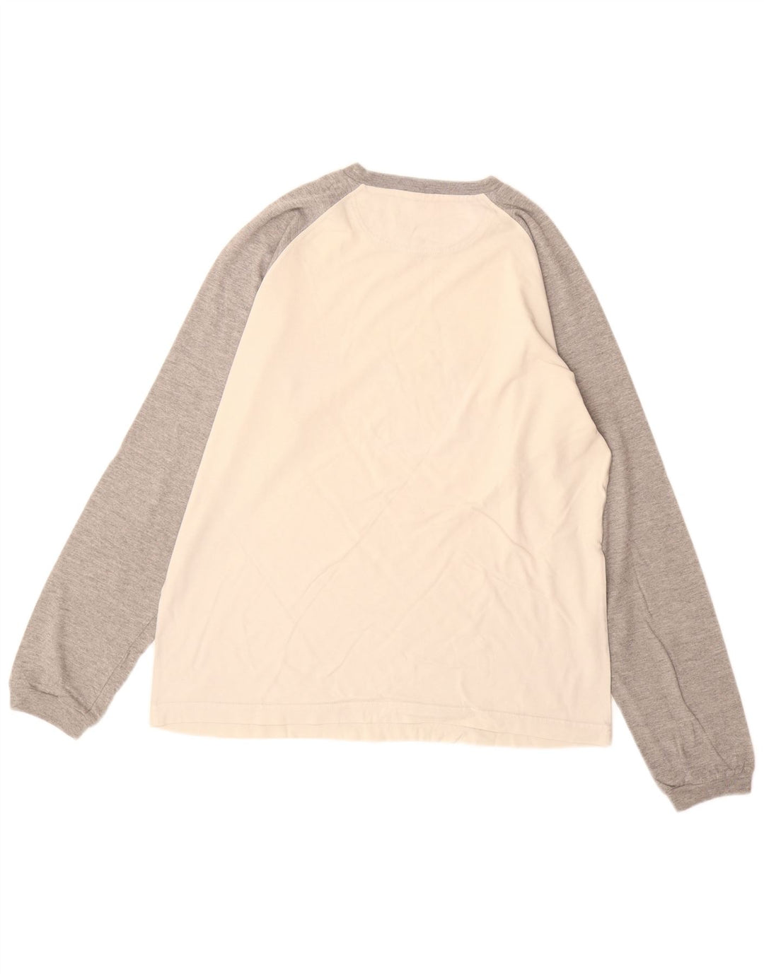 Champion Haut graphique à manches longues pour hommes, grand color block blanc