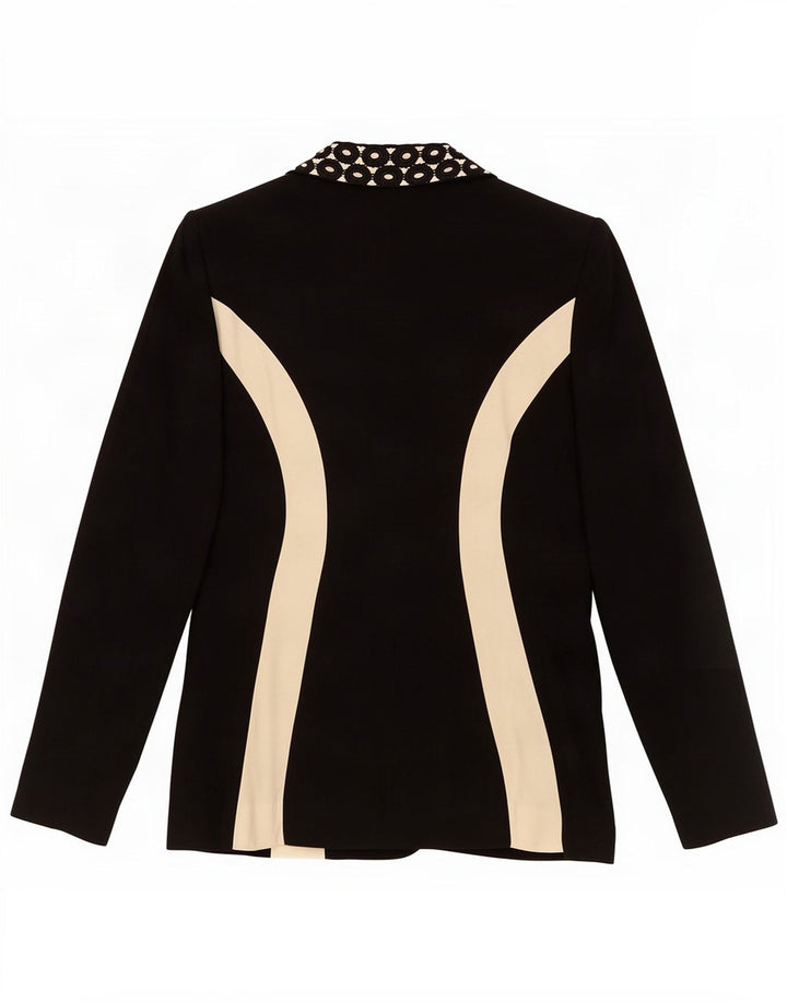 Rebecca Veste Blazer 1 Bouton Femme IT 42 Noir Moyen Colorblock