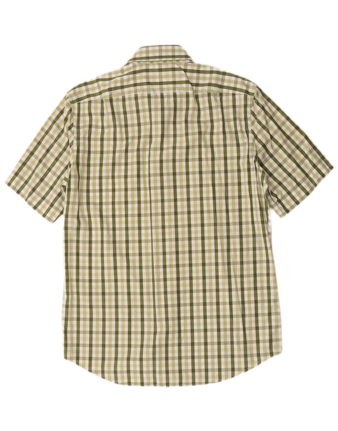 Hugo Boss Chemise à manches courtes pour homme Taille 40 15 3/4 Vichy vert moyen