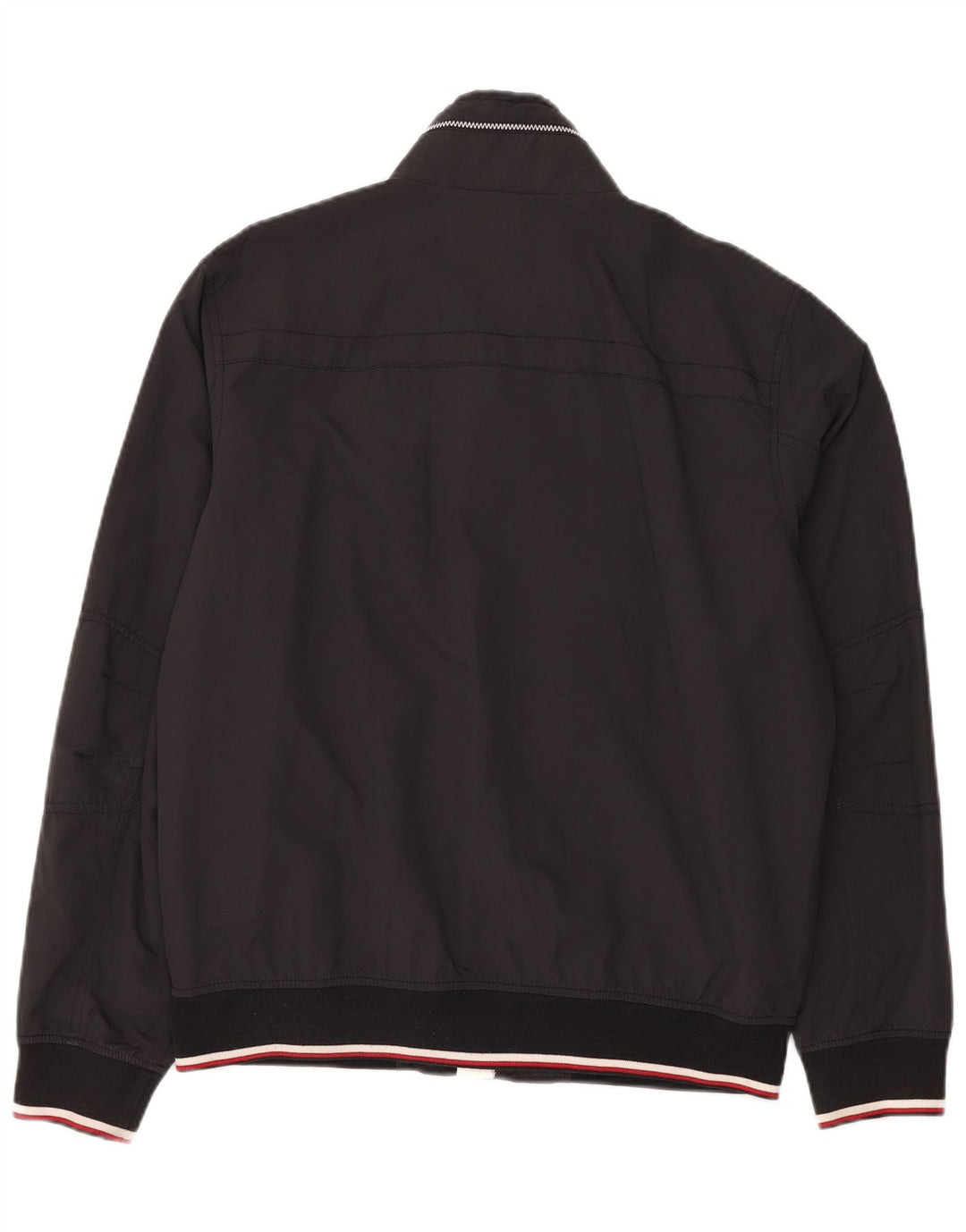 Tommy Hilfiger Veste Bomber Homme UK 40 Large Gris Nylon
