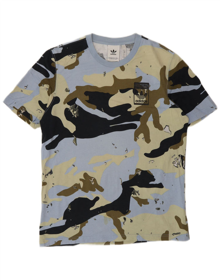 Adidas T-Shirt Homme Top Medium Multicolore Camouflage Coton