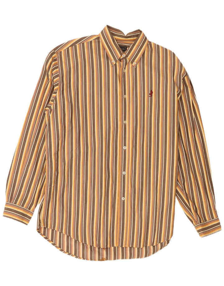 Marlboro Classics Chemise Regular Fit Homme XL Coton Rayé Marron