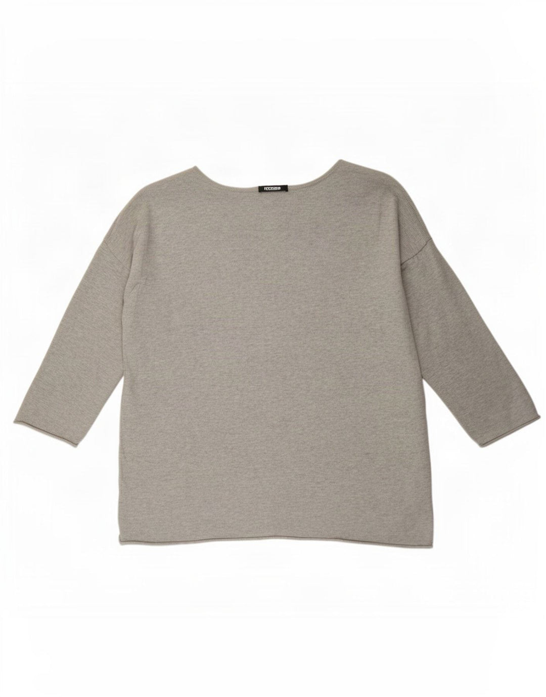 Gap Haut Graphique Femme Manches 3/4 UK 16 Large Gris