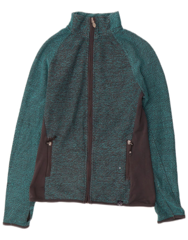 Weird Fish Veste de survêtement pour femme UK 10 Petit Bleu Colorblock