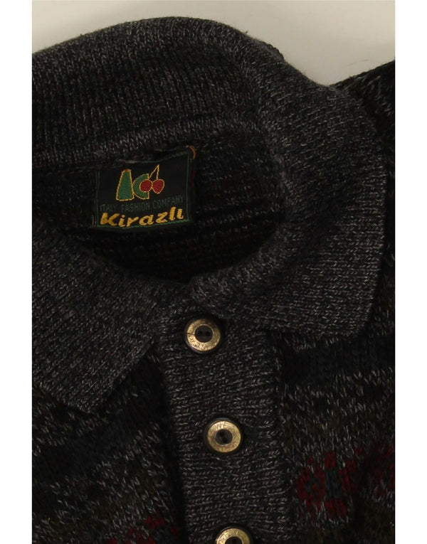 Polo Homme Vintage XL Gris Fair Isle